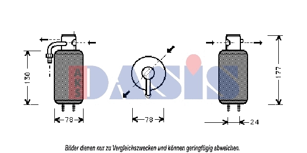 Filtre déshydratant, climatisation AKS DASIS 800009N