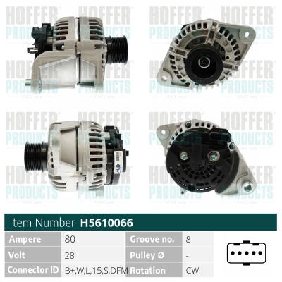 Alternateur HOFFER H5610066