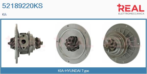 Groupe carter, turbocompresseur REAL 52189220KS