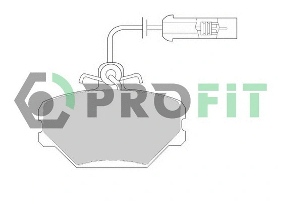 Kit de plaquettes de frein, frein à disque PROFIT 5000-0524