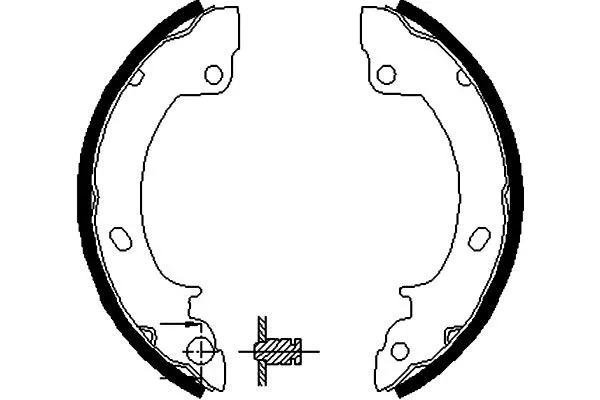 Jeu de mâchoires de frein KAVO PARTS KBS-3418