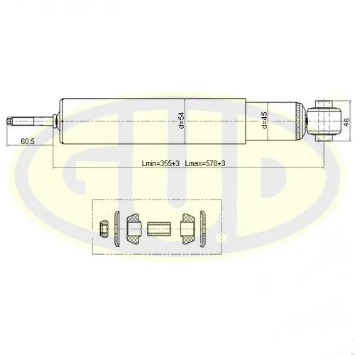 Amortisseur G.U.D. GSA349057