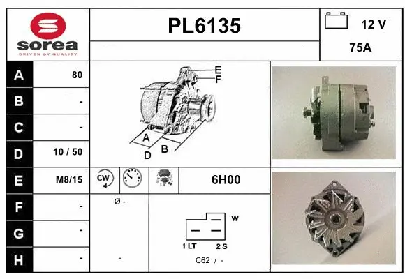 Alternateur SERA PL6135