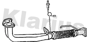 Tuyau d'échappement KLARIUS 301889