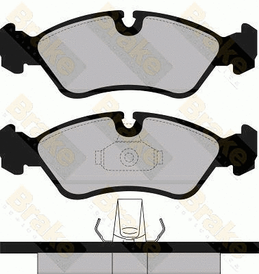 Kit de plaquettes de frein, frein à disque Brake ENGINEERING PA1115