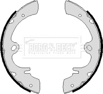 Jeu de mâchoires de frein BORG & BECK BBS6096