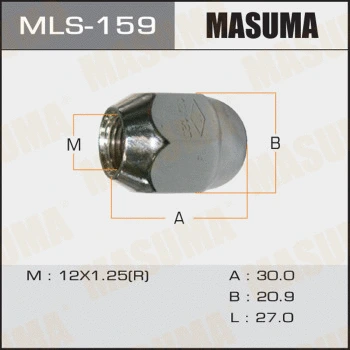 Écrou de roue MASUMA MLS-159