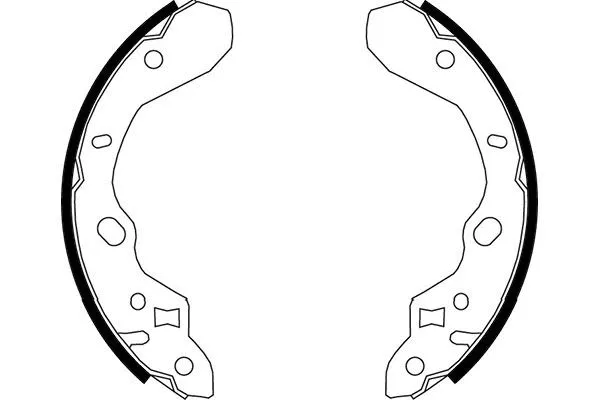 Jeu de mâchoires de frein KAVO PARTS KBS-5413