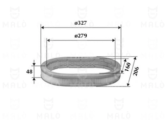 Filtre à air AKRON-MALÒ 1500364