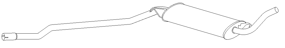 Silencieux central Vellerand 10023
