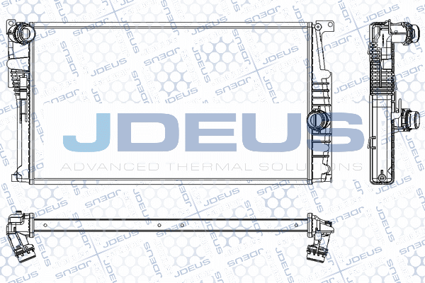 Radiateur, refroidissement du moteur JDEUS RA0050770