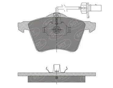 Kit de plaquettes de frein, frein à disque SCT - MANNOL SP 402 PR