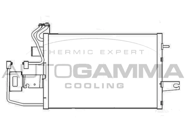 Condenseur, climatisation AUTOGAMMA 107066