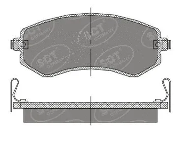 Kit de plaquettes de frein, frein à disque SCT - MANNOL SP 393 PR