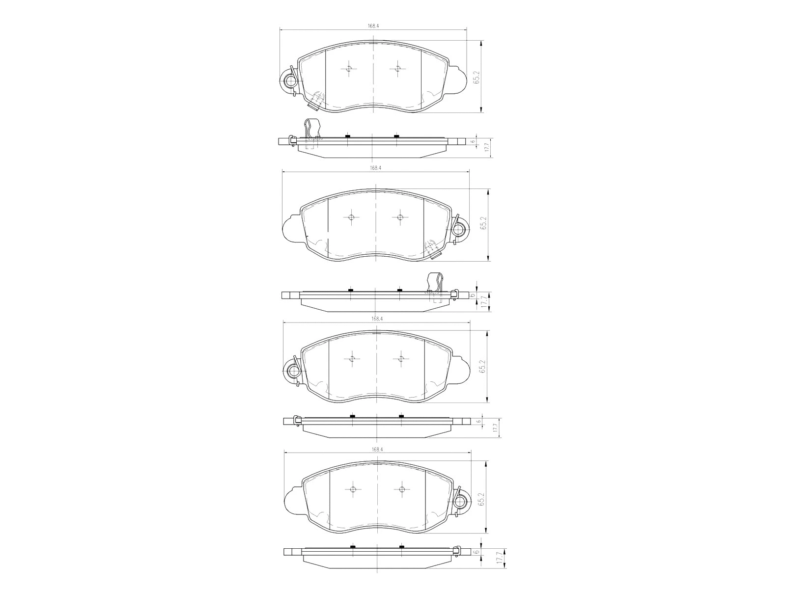 Kit de plaquettes de frein, frein à disque A.Z. Meisterteile AZMT-44-022-1443