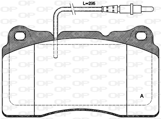 Kit de plaquettes de frein, frein à disque OPEN PARTS BPA0666.14