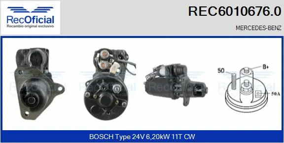 Démarreur RECOFICIAL REC6010676.0