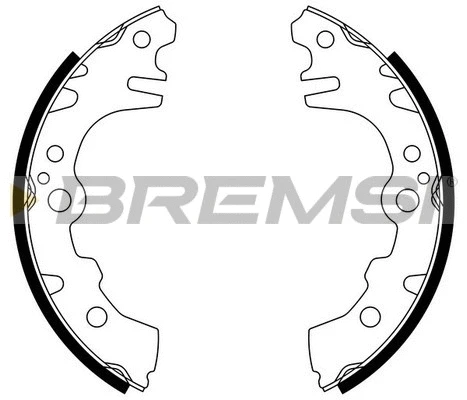 Jeu de mâchoires de frein BREMSI GF0673