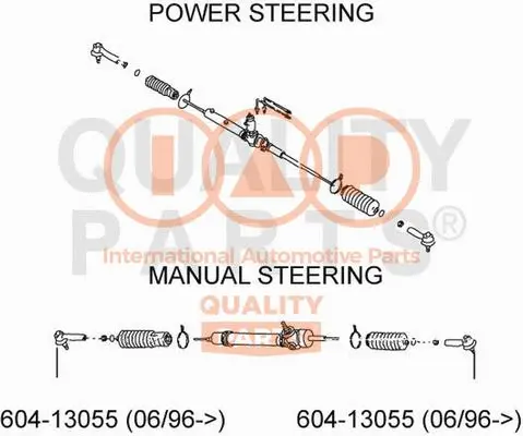 Rotule de barre de connexion IAP QUALITY PARTS 604-13055