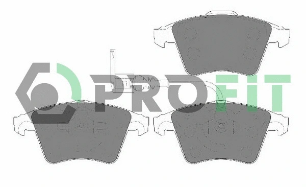 Kit de plaquettes de frein, frein à disque PROFIT 5000-1643 C