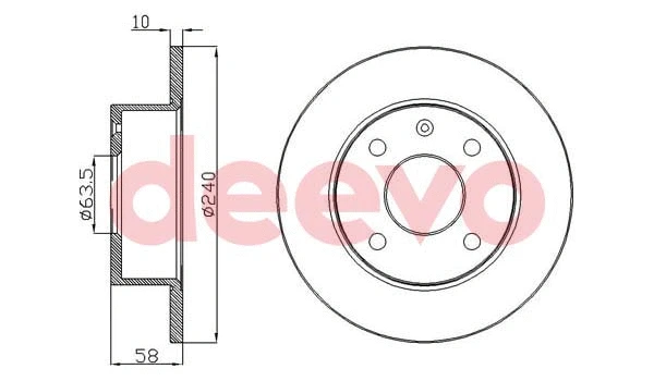 Disque de frein DEEVO BD10140