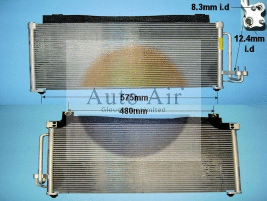 Condenseur, climatisation AUTO AIR GLOUCESTER 16-1174