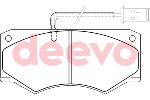 Kit de plaquettes de frein, frein à disque DEEVO BP58660