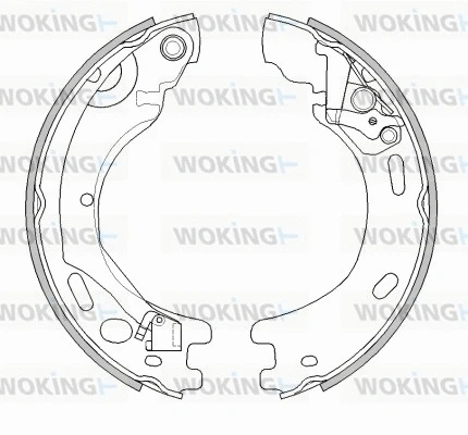 Mâchoire de frein, frein de stationnement WOKING Z4520.00