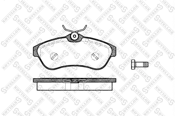 Kit de plaquettes de frein, frein à disque STELLOX 891 000-SX