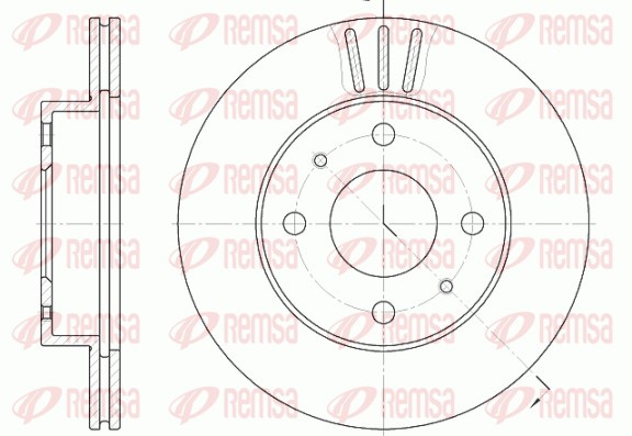 Disque de frein REMSA 61148.10