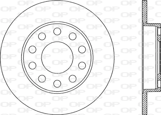 Disque de frein OPEN PARTS BDR1939.10