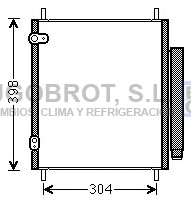 Condenseur, climatisation BUGOBROT 62-MT5244