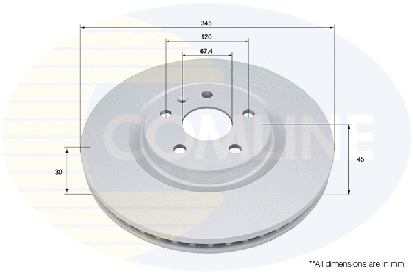 Disque de frein COMLINE ADC2970V
