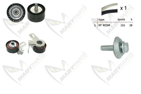 Kit de courroie crantée MABYPARTS OBK010530