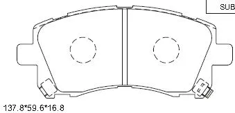 Kit de plaquettes de frein, frein à disque ASIMCO KD3780