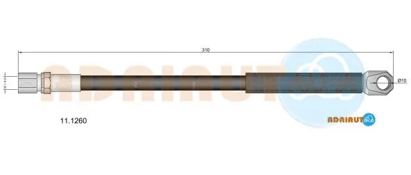 Flexible de frein ADRIAUTO 11.1260