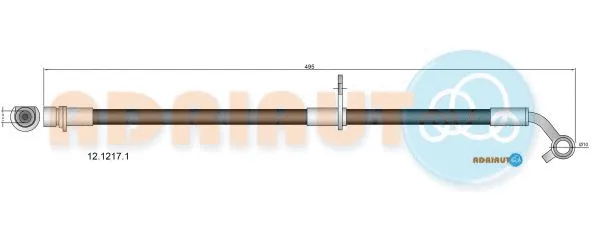 Flexible de frein ADRIAUTO 12.1217.1