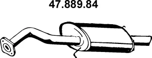 Silencieux arrière EBERSPÄCHER 47.889.84