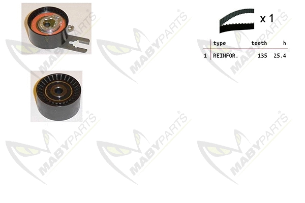 Kit de courroie crantée MABYPARTS OBK010172