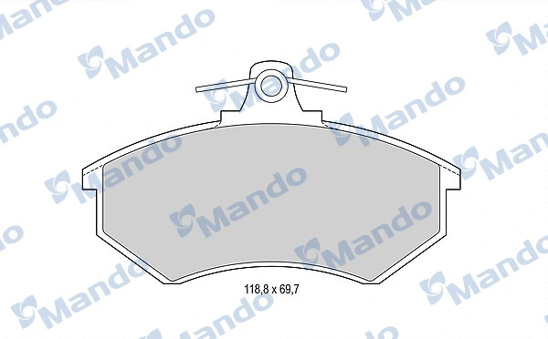 Kit de plaquettes de frein, frein à disque MANDO MBF015092
