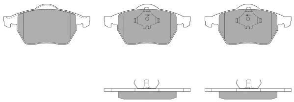 Kit de plaquettes de frein, frein à disque FREMAX FBP-0874-01