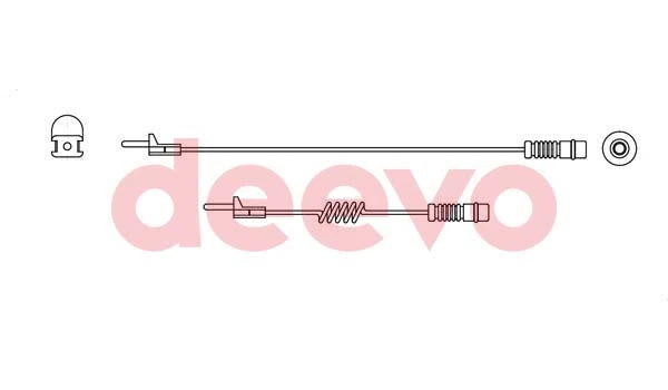 Contact d'avertissement, usure des plaquettes de frein DEEVO BW10080