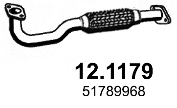 Tuyau d'échappement ASSO 12.1179