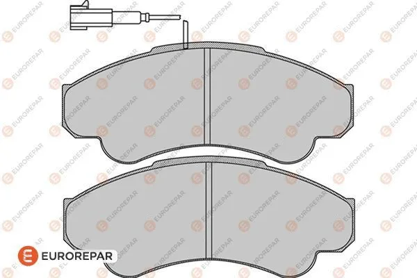 Kit de plaquettes de frein, frein à disque EUROREPAR 1617279380