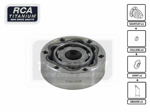 Jeu de joints, arbre de transmission RCA FRANCE AV08