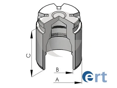 Piston, étrier de frein ERT 150581-C
