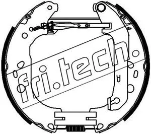 Jeu de mâchoires de frein fri.tech. 16394