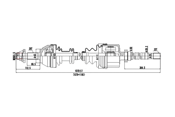 Arbre de transmission DYNAMATRIX DDS210068