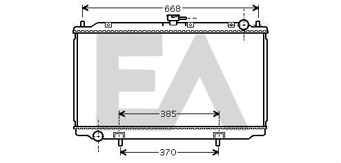 Radiateur, refroidissement du moteur EACLIMA 31R18002