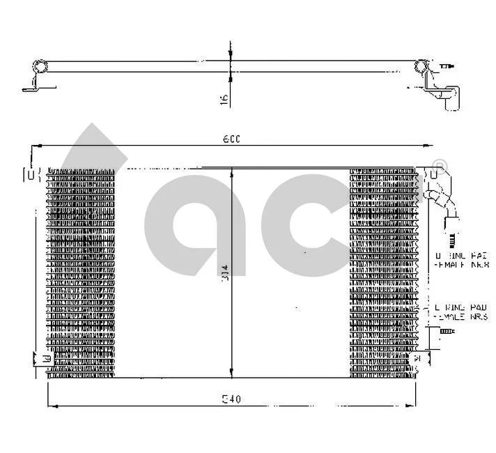 Condenseur, climatisation ACR 300359